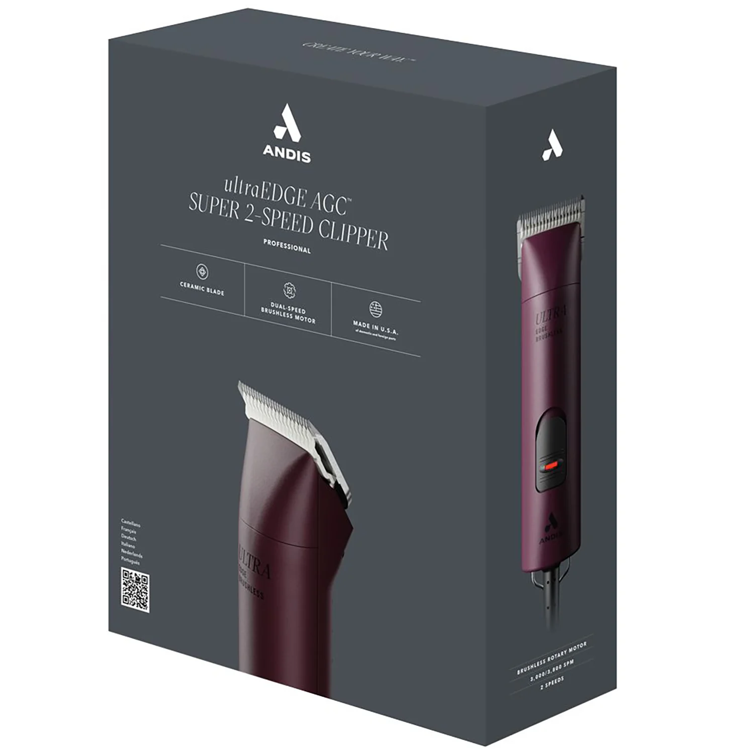 Andis Clipper AGCB-2 Burgundy - Image 4