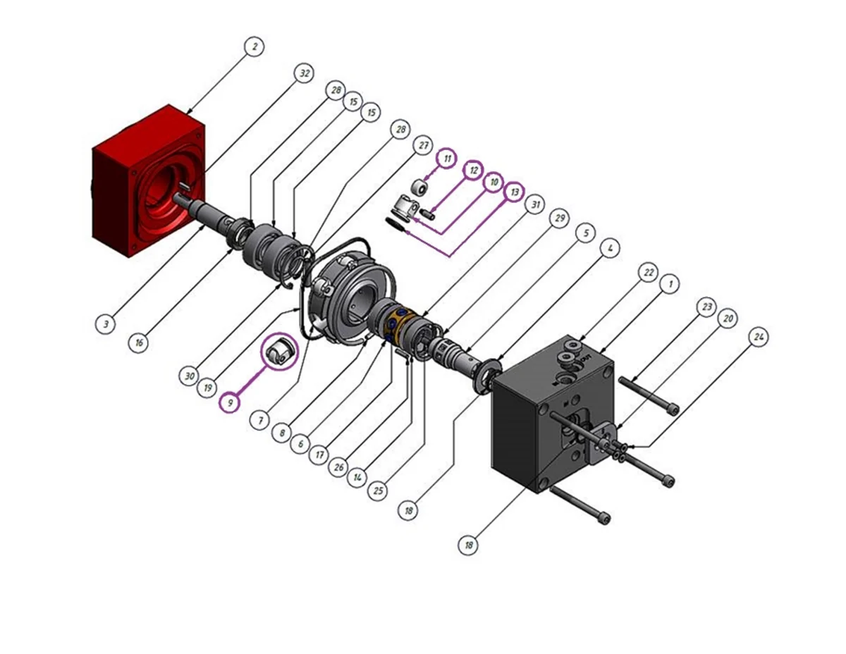 Bundle Housing + Revision Kit for brush motor AIR - Image 3
