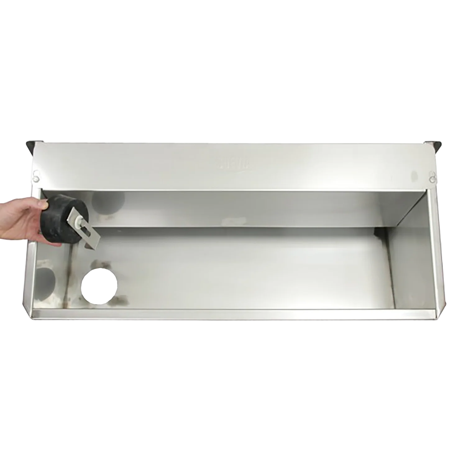 Compact Drinking Trough 6150 inox 100cm, Drain 100 mm  - Image 3