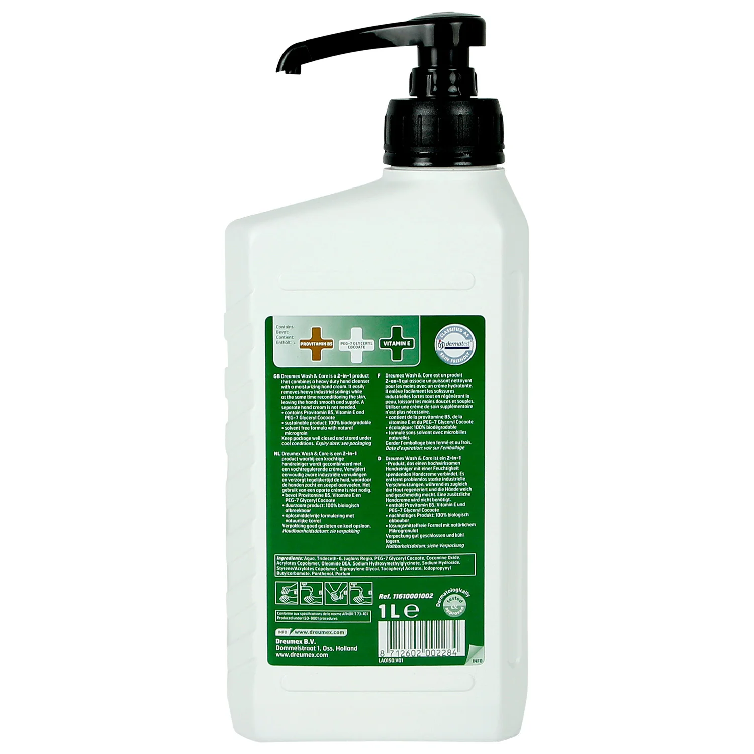 Dreumex Wash & Care Bottle With Pump 1 Liter - Image 2