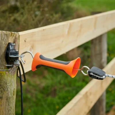 Heavy Duty Gate Handle with Rubber Grip Cord/Wire - Image 3