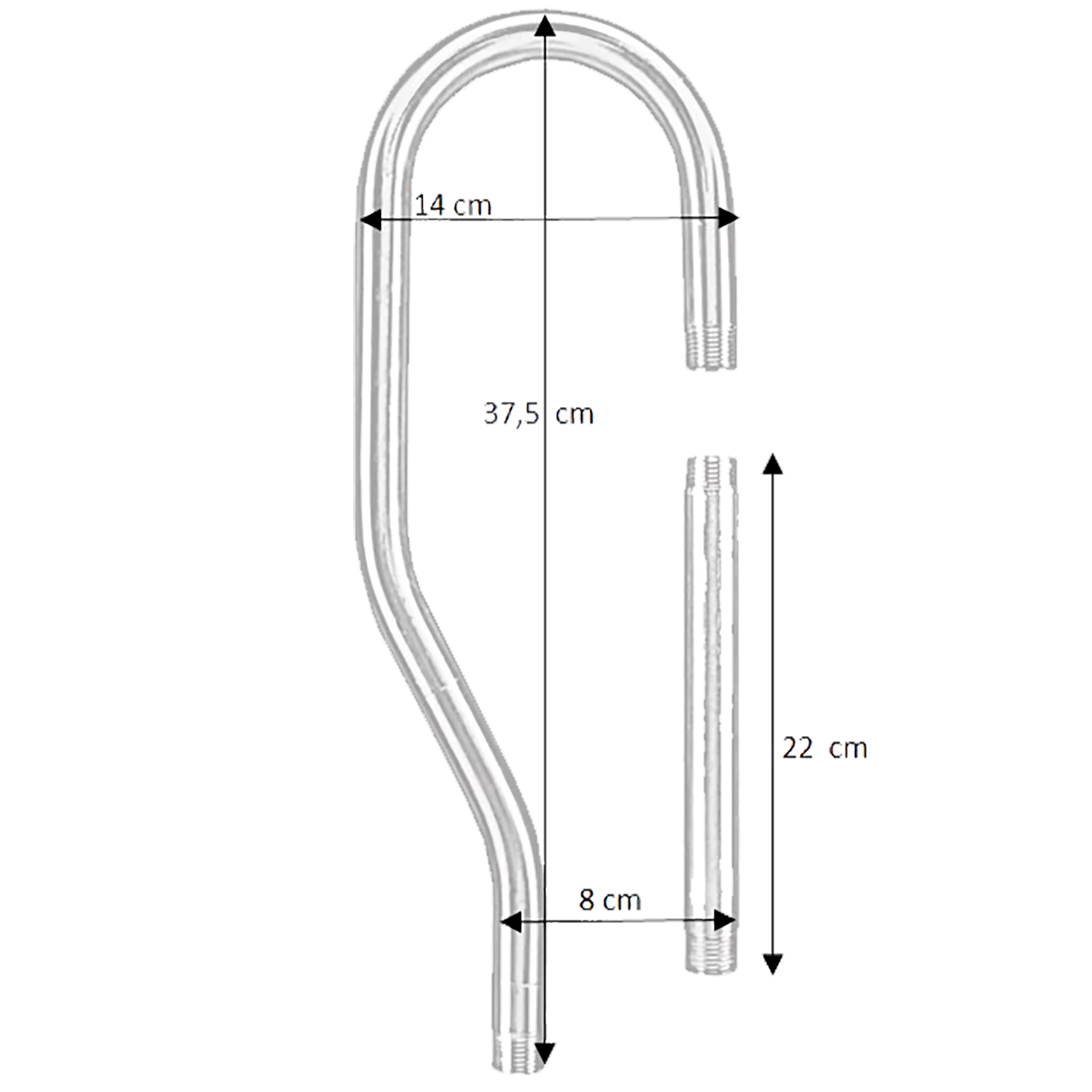 Suevia Ring Conduit Connection Set 3-4" Inox T.b.v. 12P, 25R, 1209, 375  - Image 2